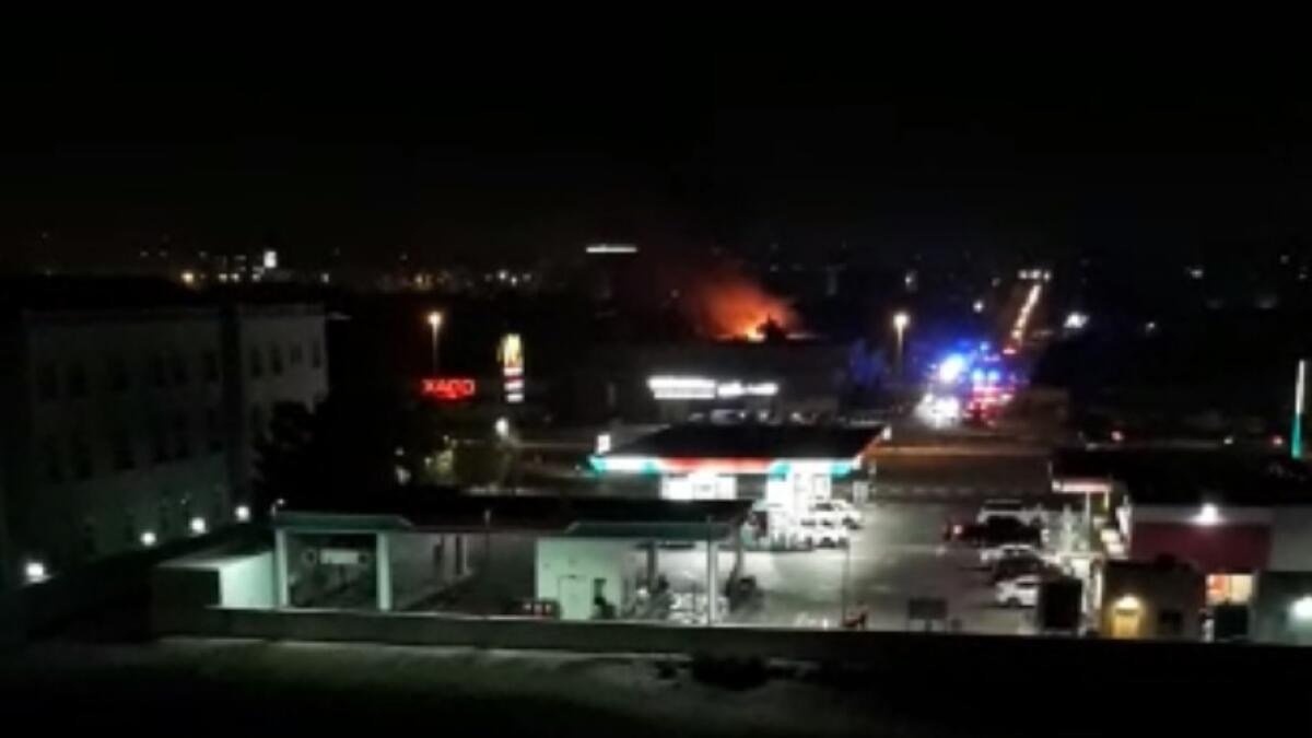 Fire erupts near petrol station in Dubai