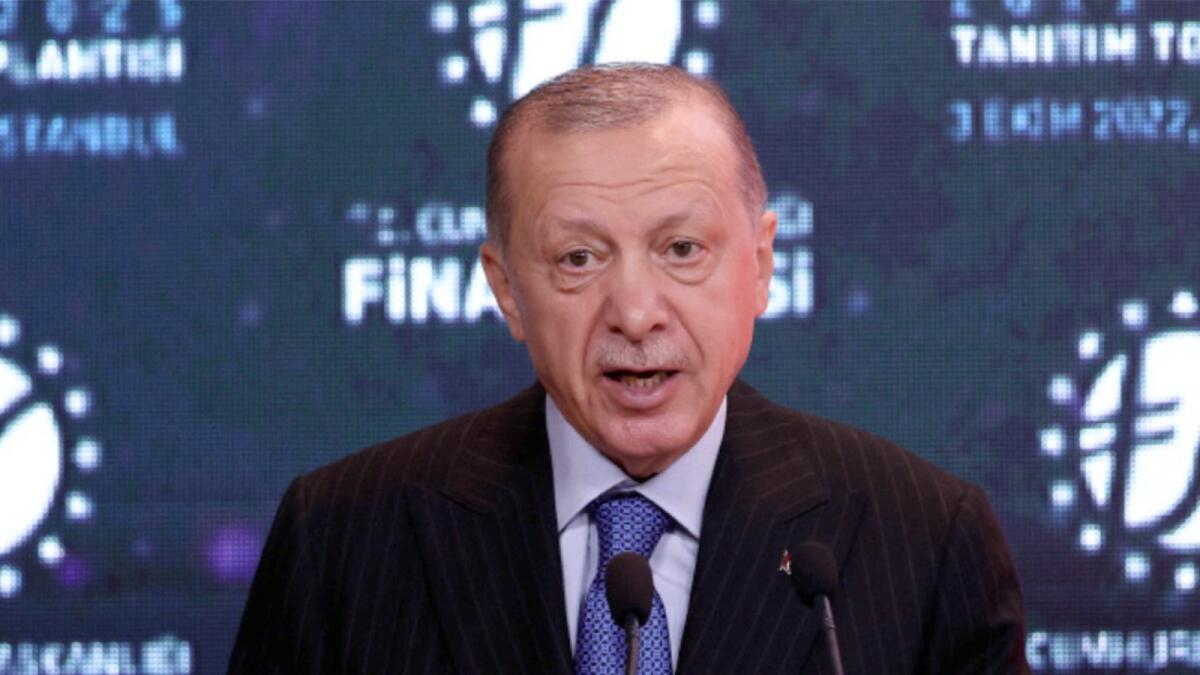 Turkish President Tayyip Erdogan. — Reuters