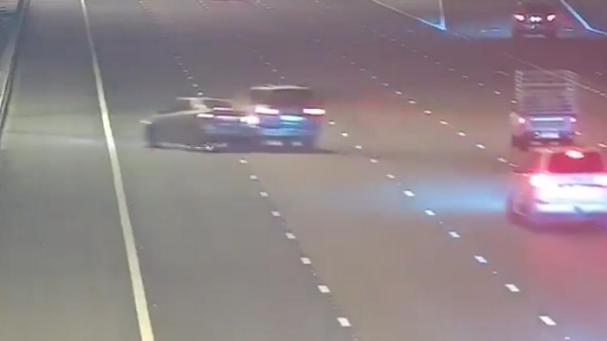 Abu Dhabi Police, road accident, car crash, speeding drivers