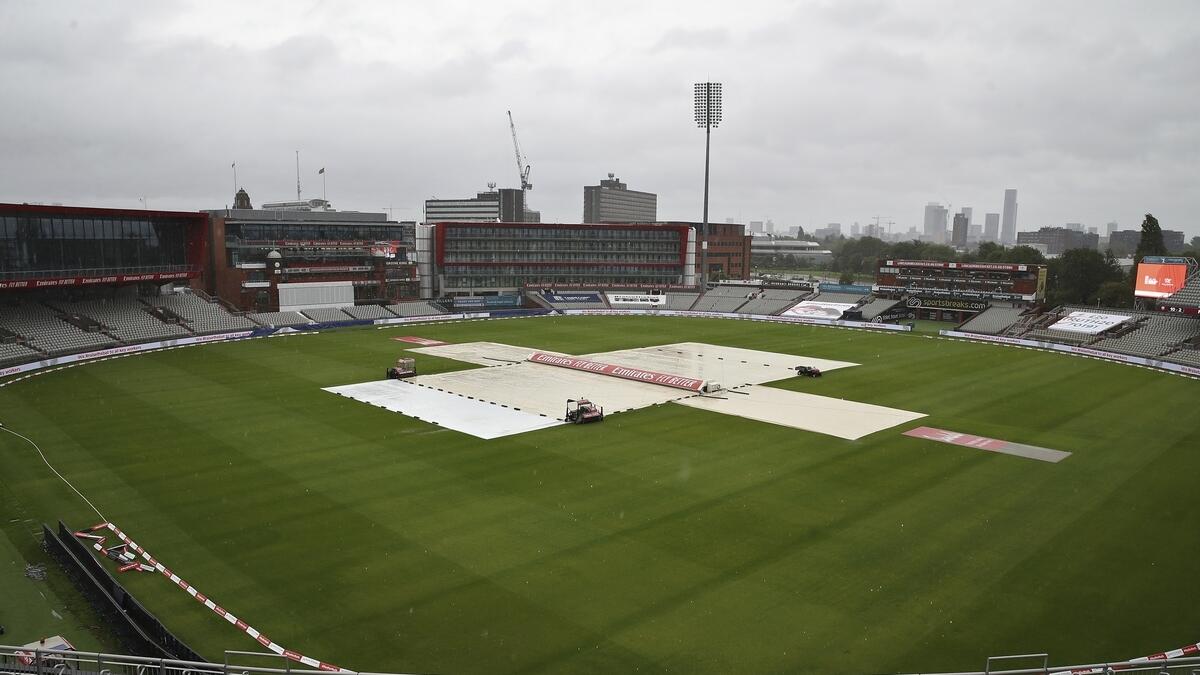 Bad weather meant the whole of the penultimate day's play in the deciding third Test was washed out. (AP)