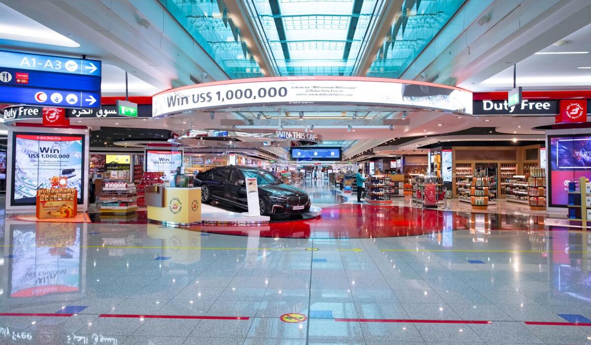 Dubai Duty Free shopping complex in Concourse A. Supplied photo