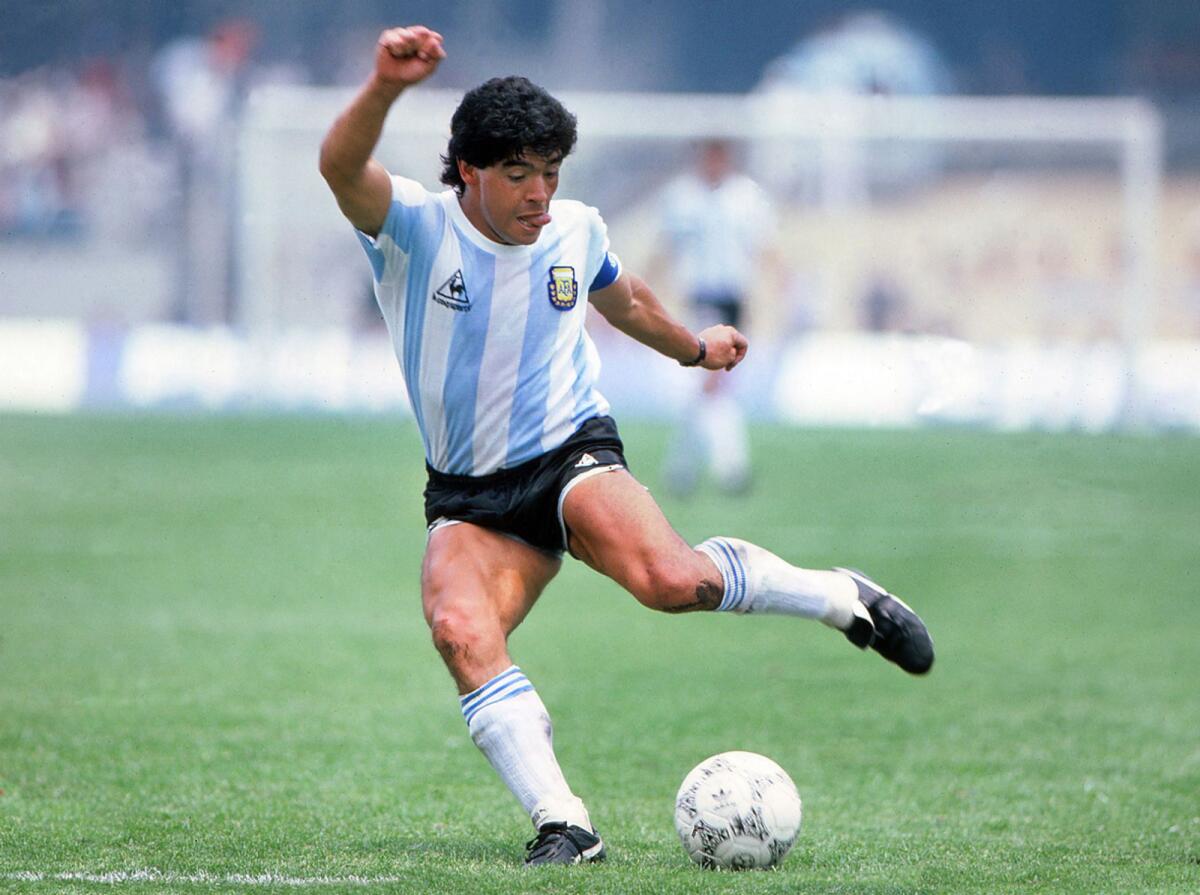 Argentine ace Diego Maradona. — Twitter