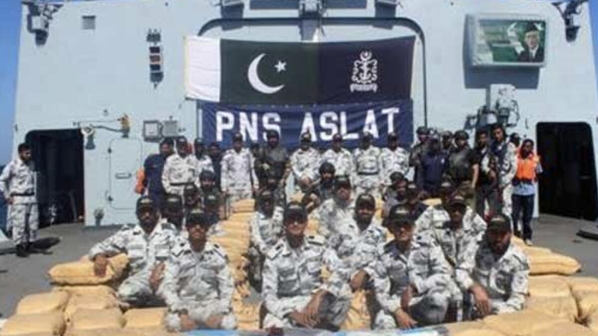 Pakistan Navy ship seizes 5,000 kg of narcotics