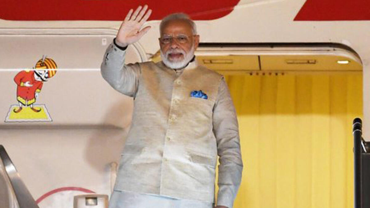 Indian PM Modi leaves on packed, week-long US visit