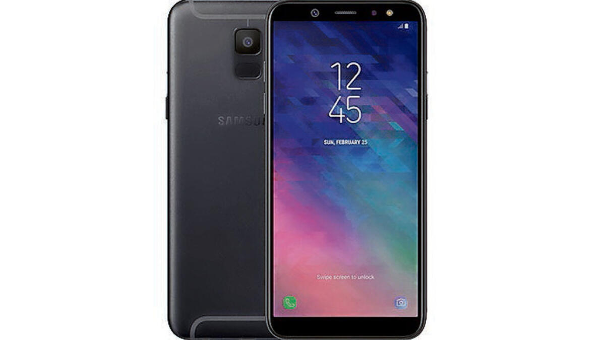 The Galaxy “A6” smartphone.