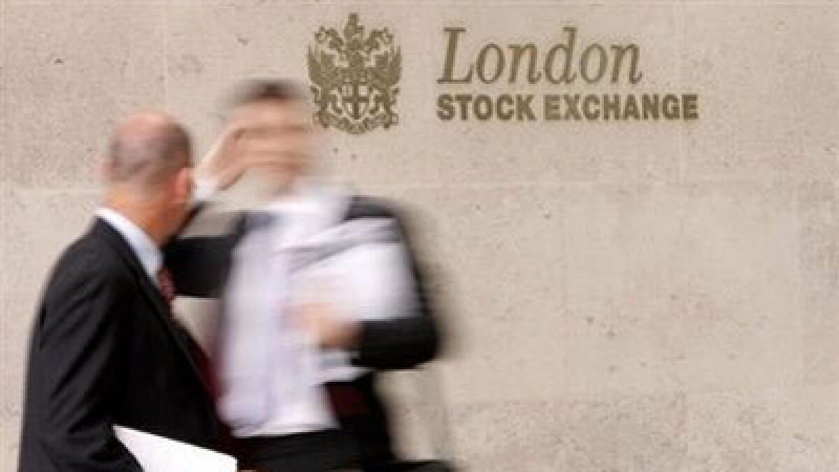 The London Stock Exchange. The FTSE 100 gained 0.6 per cent to close at 7,013.99 points.