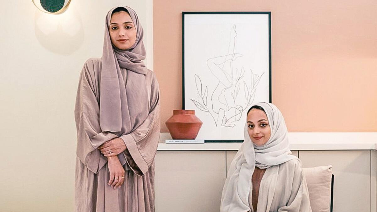 Sumaya Al Marzooqi and Bashayer Al Obeidi, owners of yoga studios