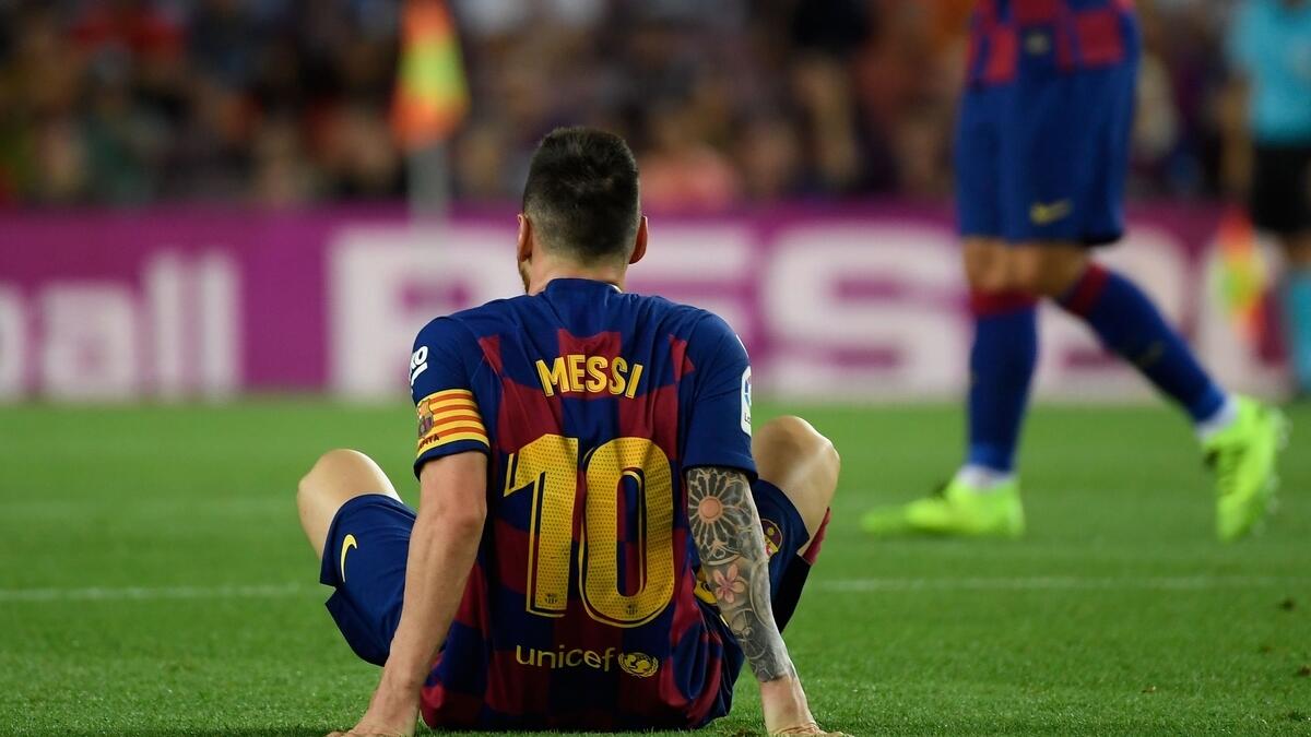Fresh injury woe for Messi in Barcelona win