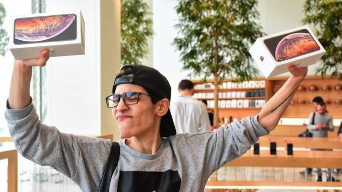 Judy Asaad, from Lebanon, was the most ecstatic customer of the iPhone XS, which started selling in the UAE on Friday.