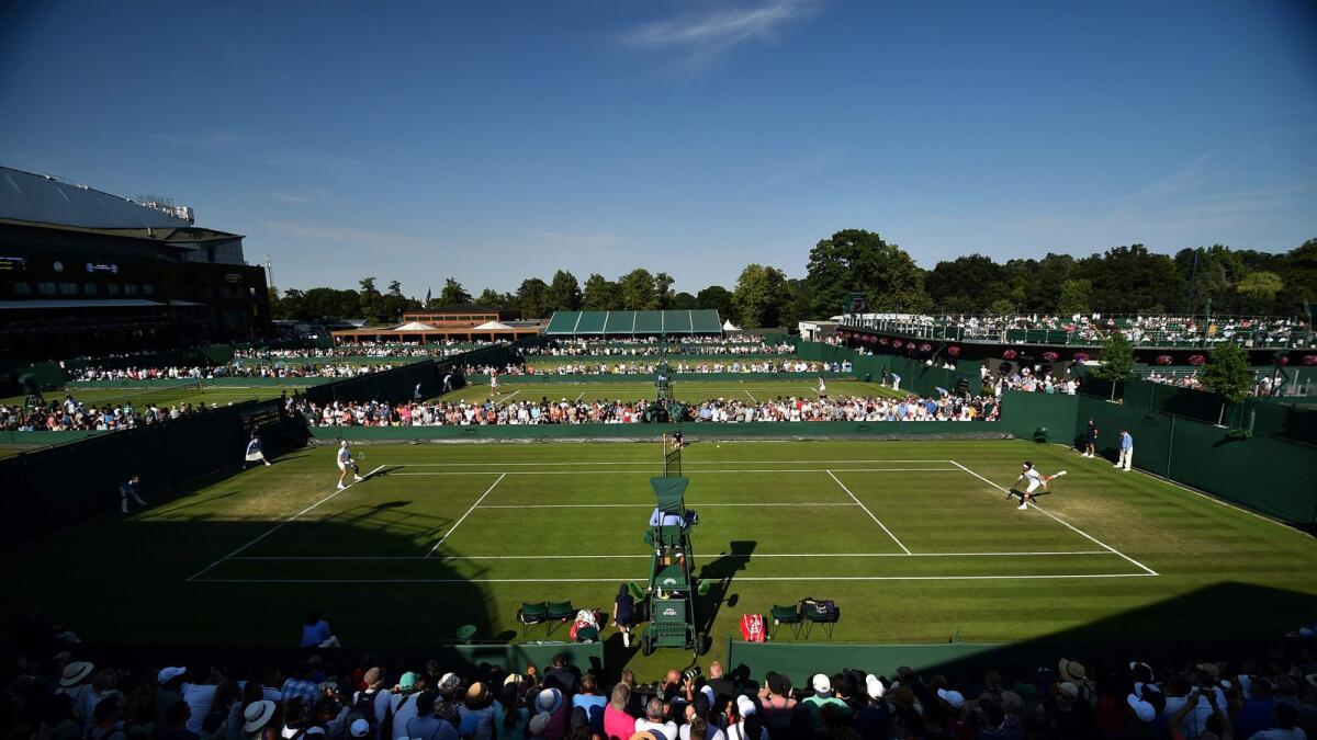 The 2022 Wimbledon championships will be the first time that players have been banned on the grounds of nationality since the immediate post-World War Two era. (AFP file)