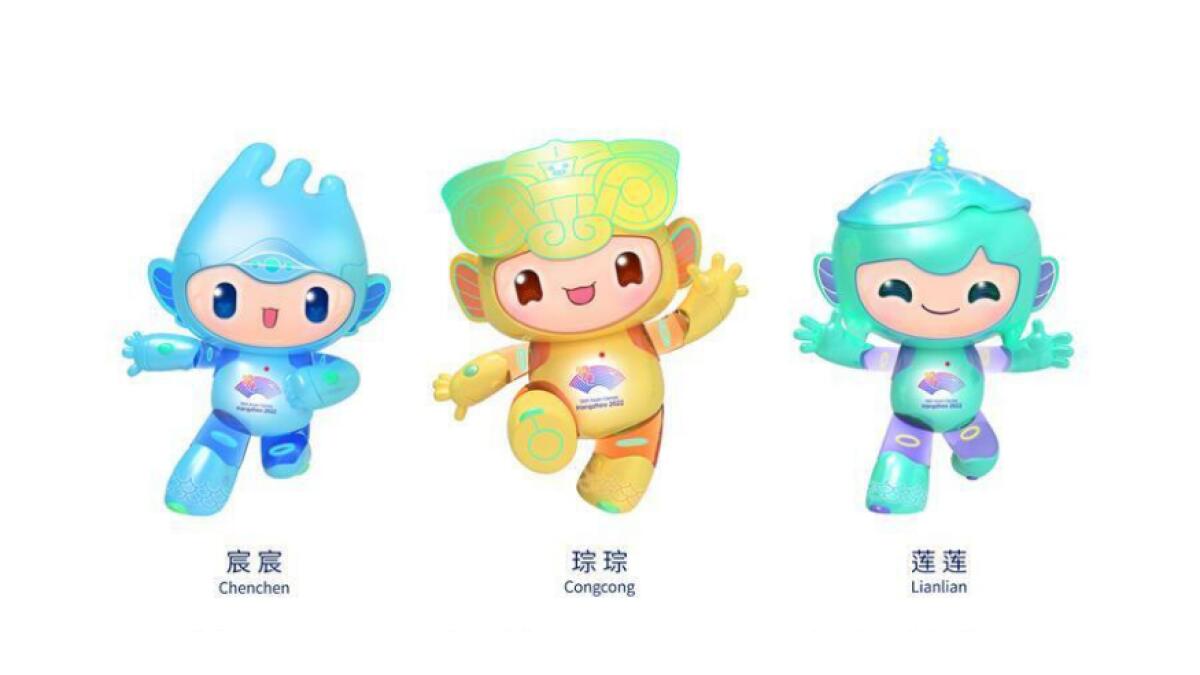The mascots of the 2022 Asian Games in Hangzhou