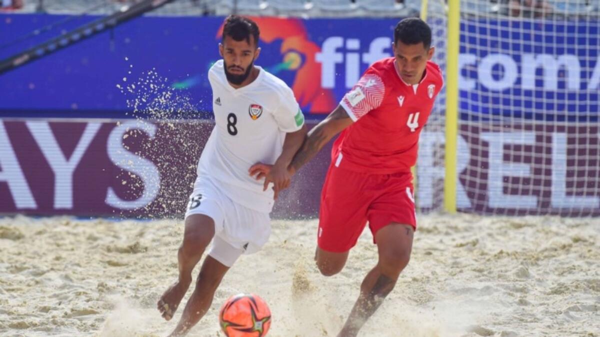 UAE beat two-time finalists Tahiti 4-3. (UAEFA Twitter)