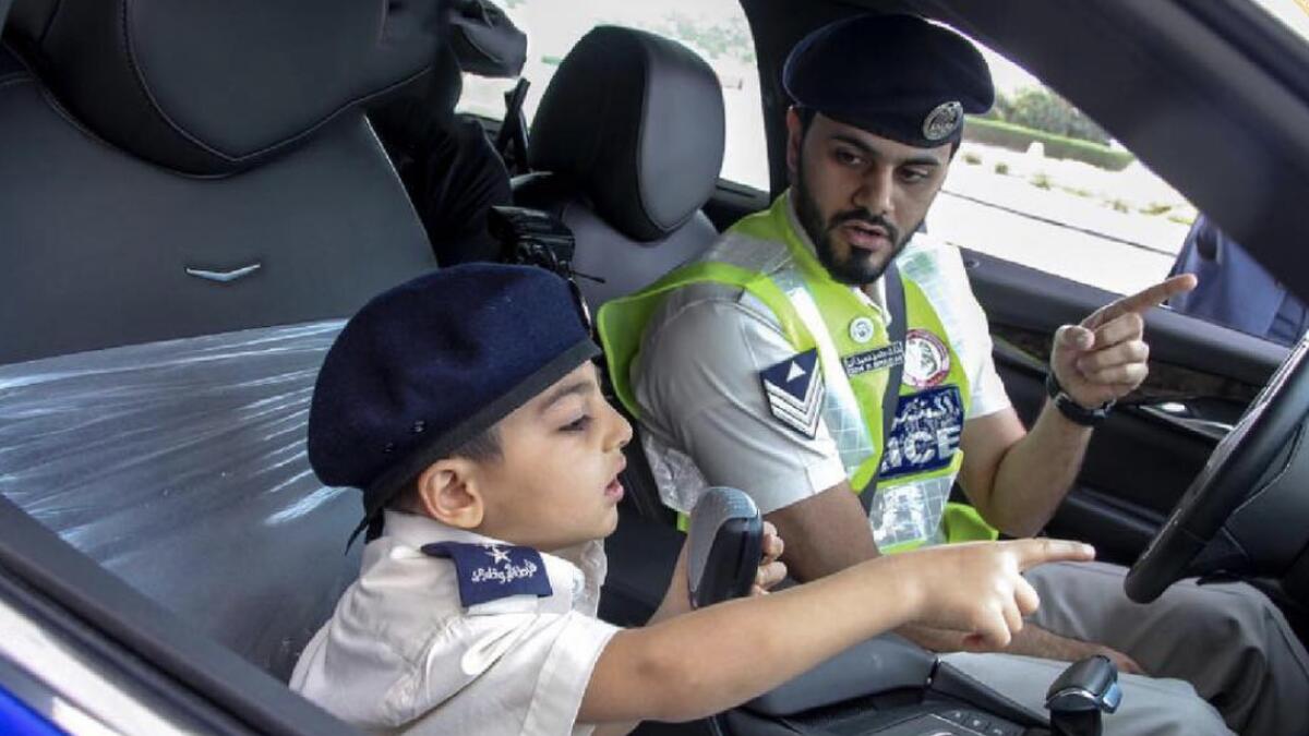 6-year-old dons UAE cop uniform, rides in police patrol
