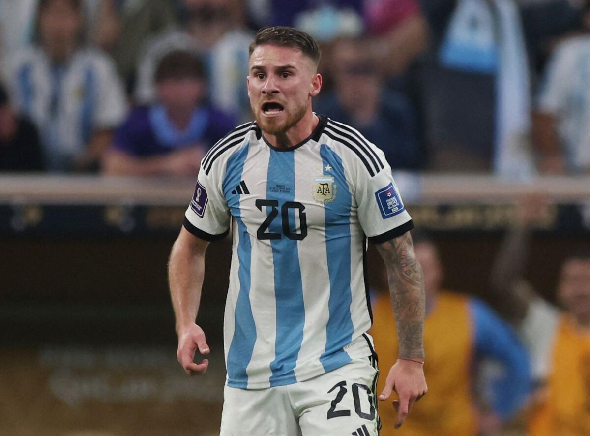 Argentina's Alexis Mac Allister during the World Cup final against France. — Reuters