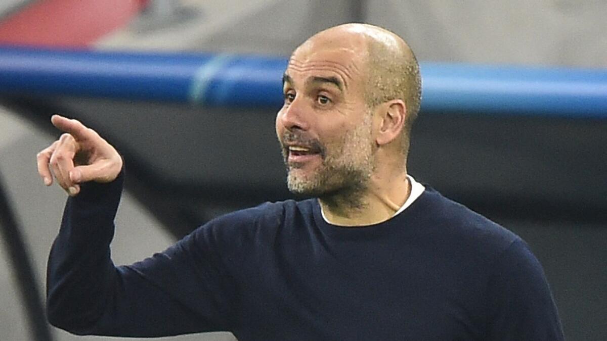 Manchester City manager Pep Guardiola. (AFP)
