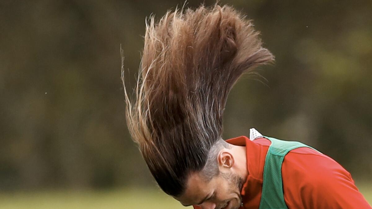 Wales' Gareth Bale during training The Vale Resort, Hensol, Wales, Britain. Photo: Reuters
