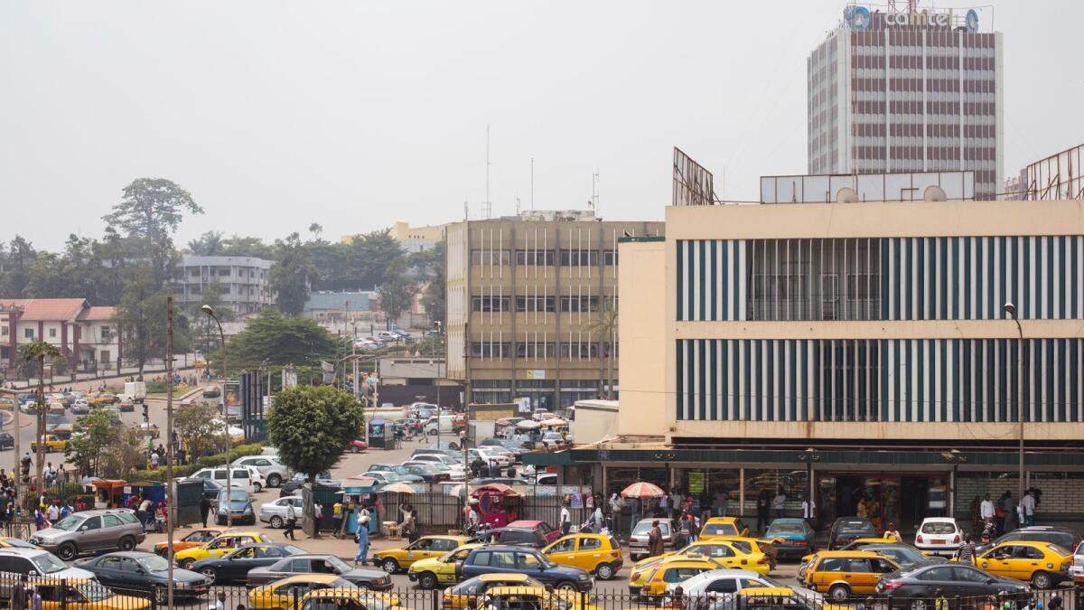 A busy intersection in Cameroon’s capital Yaounde. (Photo from Alamy used for illustrative purpose)