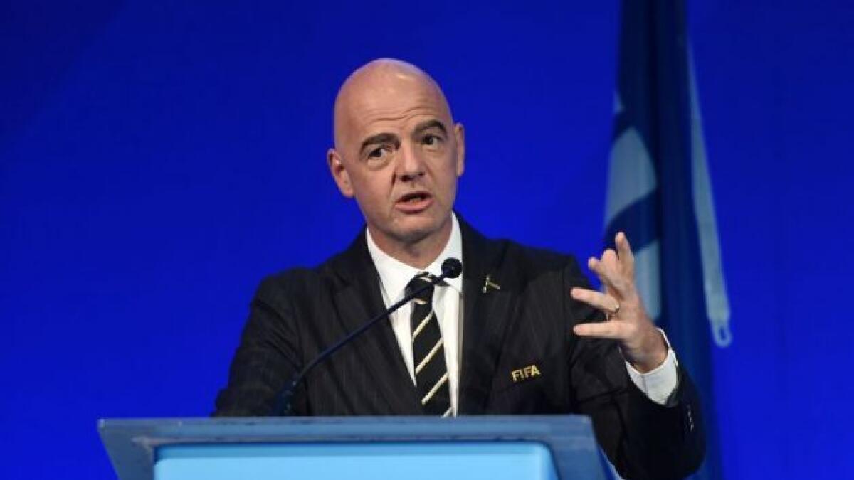 According to a statement by Fifa President Infantino, racism and any form of discrimination should be rejected. -- Agencies