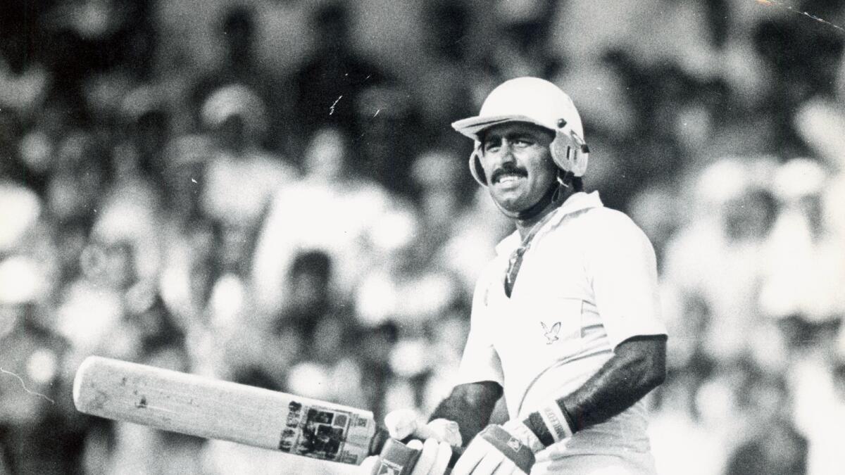 Javed Miandad attained mythic status with a last-ball six in the 1986 Austral-Asia Cup final. — KT file
