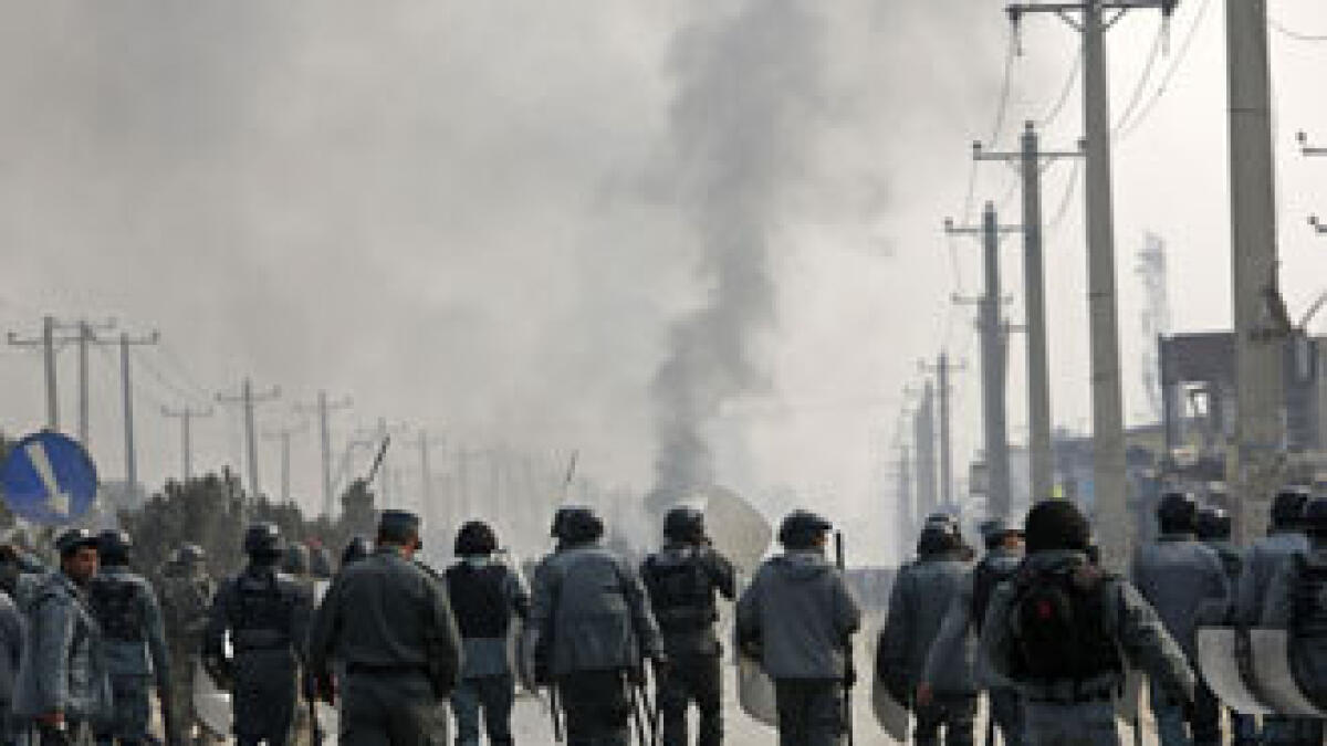 Two die as protesters clash with police in Afghan capital