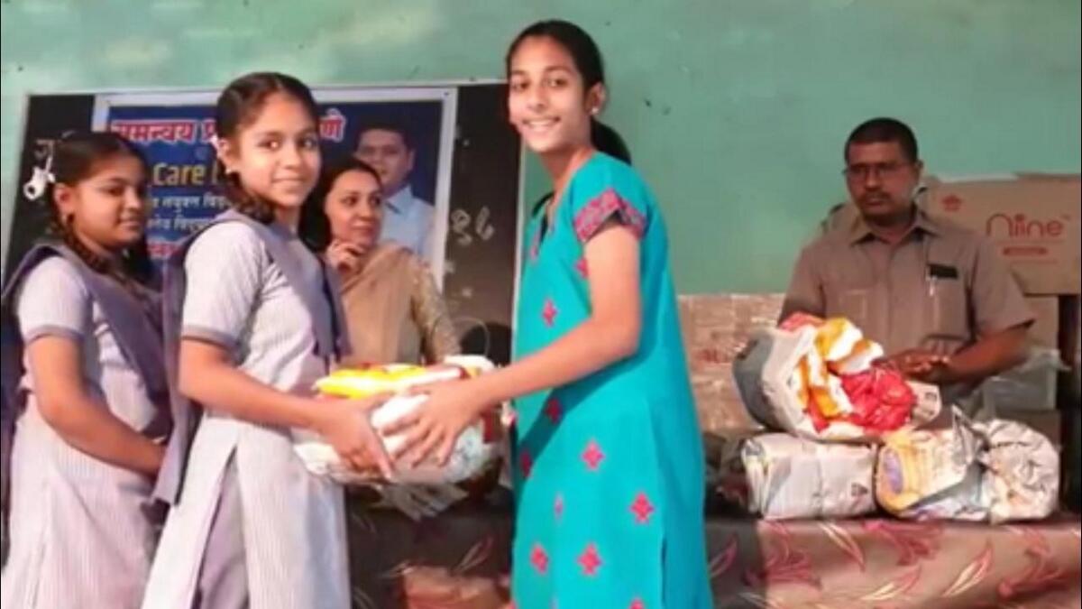 13-year-old Dubai-based student provides sanitary napkins to girls in India