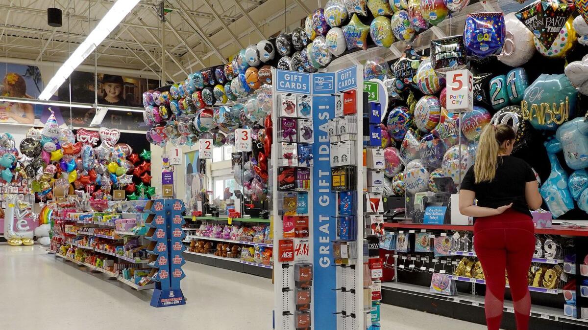 A Party City store in Miami, Florida. Consumer inflation rocketed to decades-high levels last year. - AFP