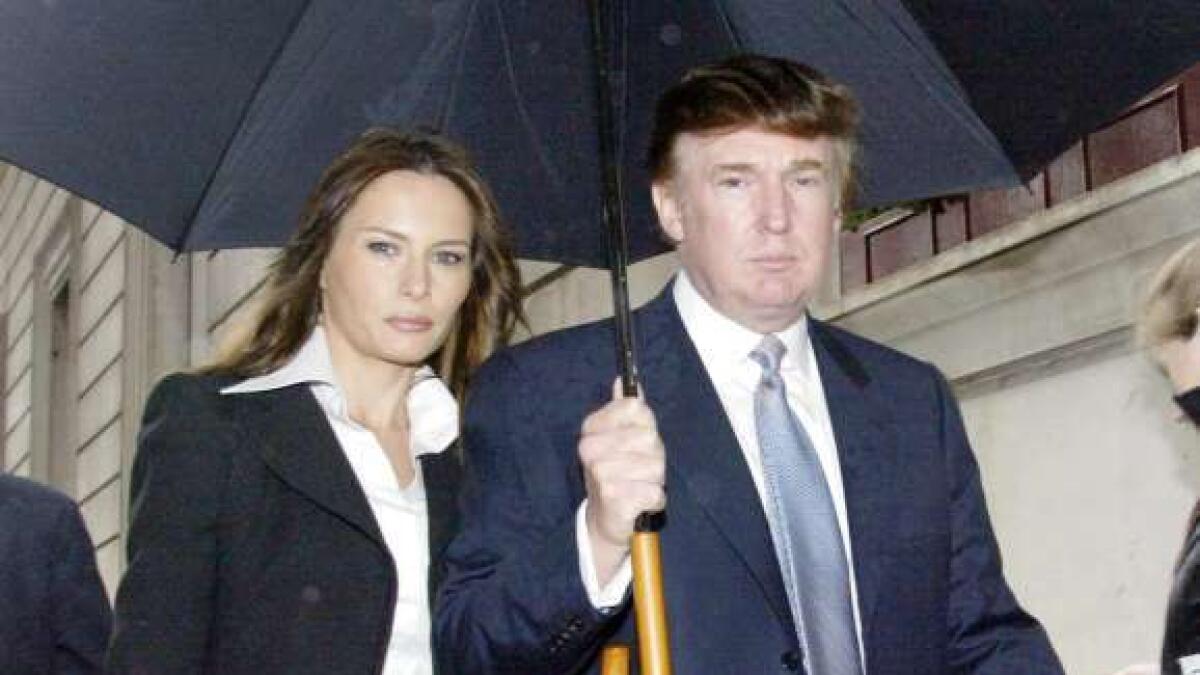 Before they were married Trump and Melania Knauss dated for years. Here they are in May 22, 2003.