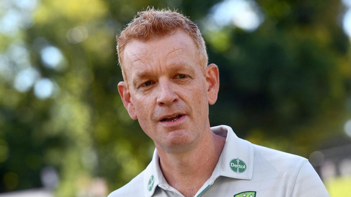 Newly-appointed Australian cricket coach Andrew McDonald in Melbourne on Wednesday. — AFP