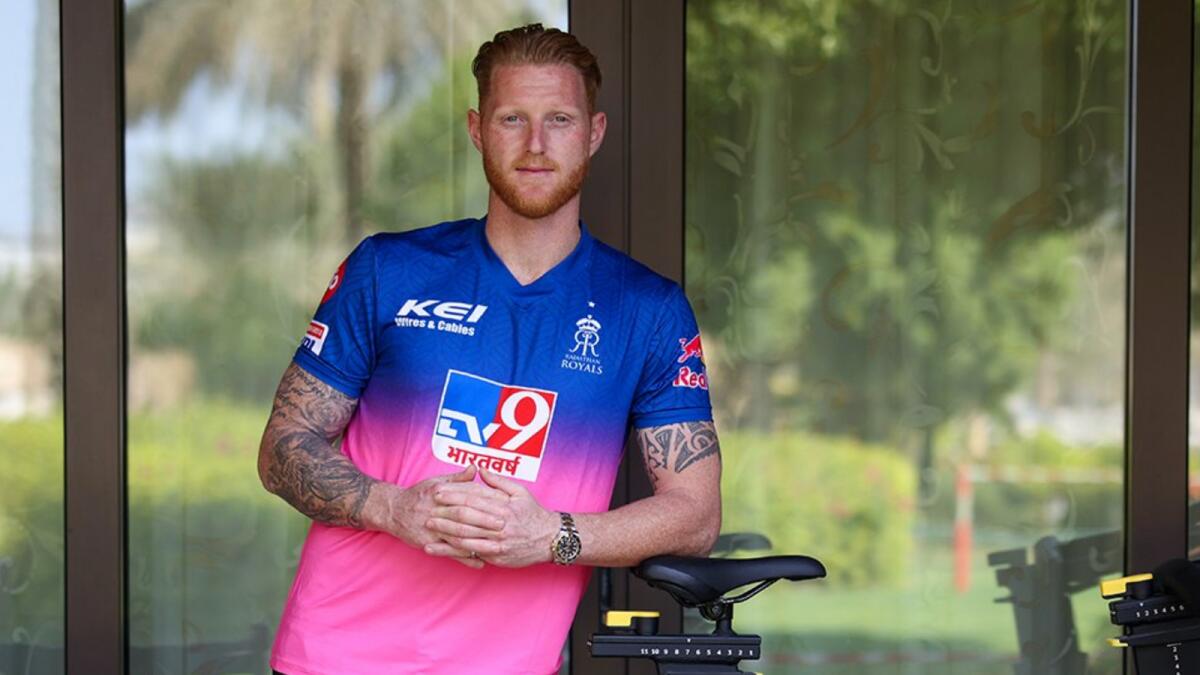 Rajasthan Royals star Ben Stokes at the team hotel in Dubai. (Twitter)