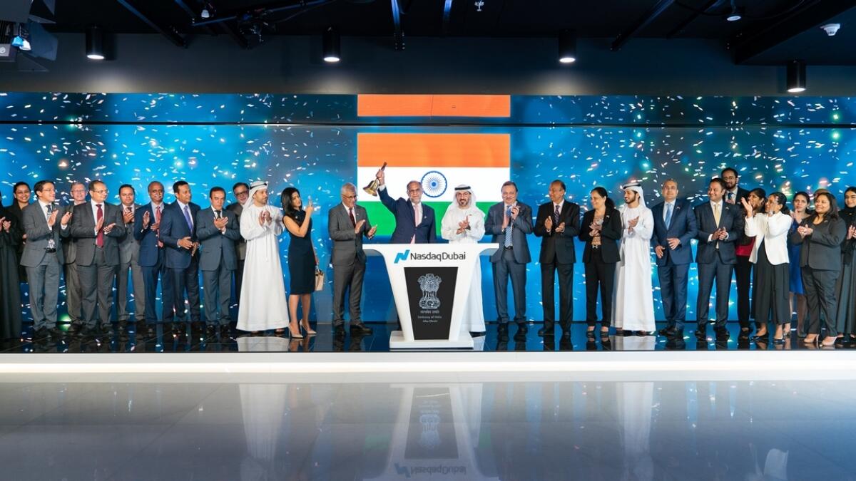Indian ambasador rings Nasdaq Dubai bell, lauds ties with UAE
