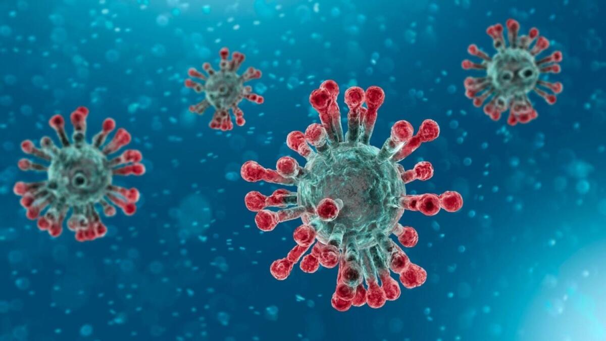 Microscopic view of Coronavirus, a pathogen that attacks the respiratory tract.