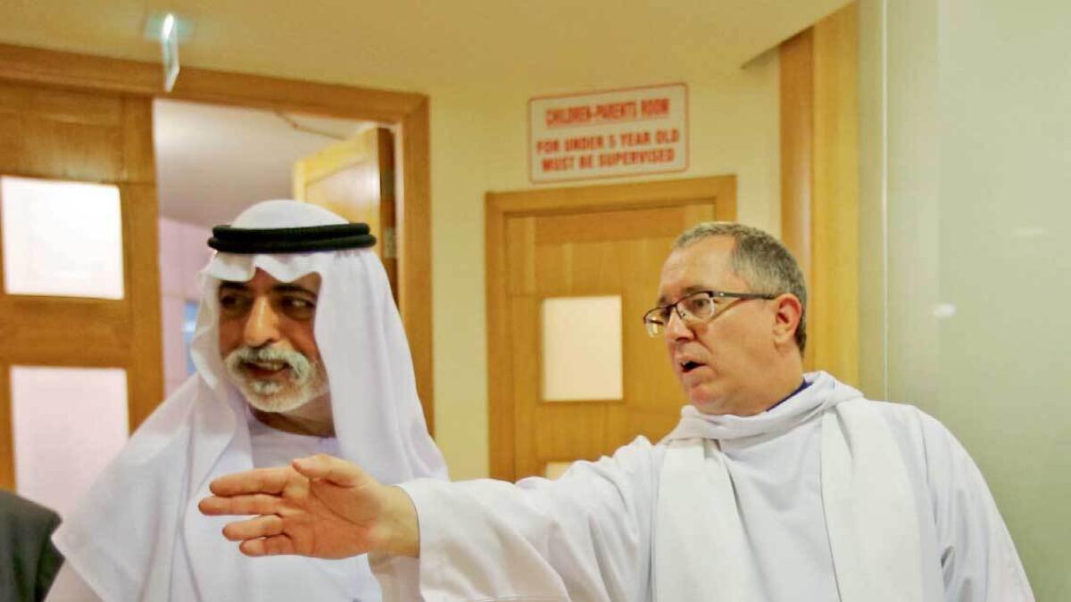 Sheikh Nahyan bin Mubarak Al Nahyan attends the 50th anniversary celebration of St. Andrews Church in Abu Dhabi.- Photo by Ryan Lim