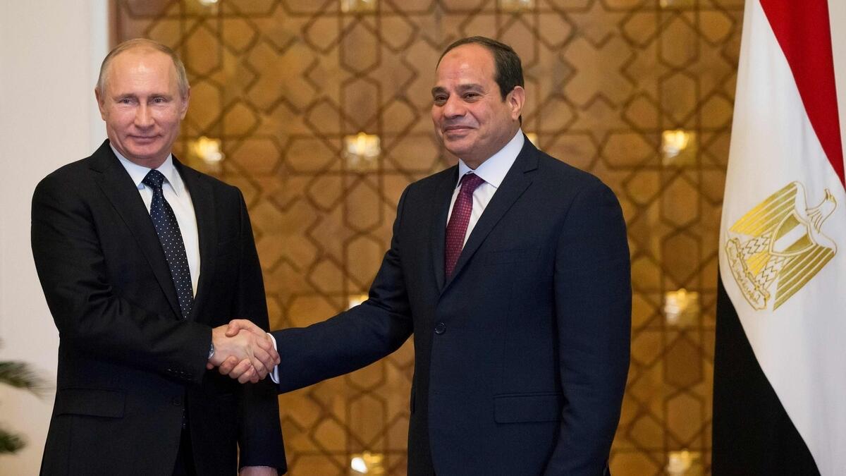 Putin, Sisi discuss Middle East tensions in Cairo 
