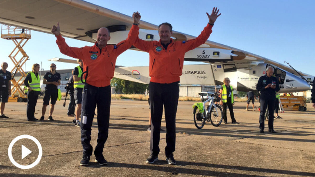 Solar plane completes first-ever Atlantic flight