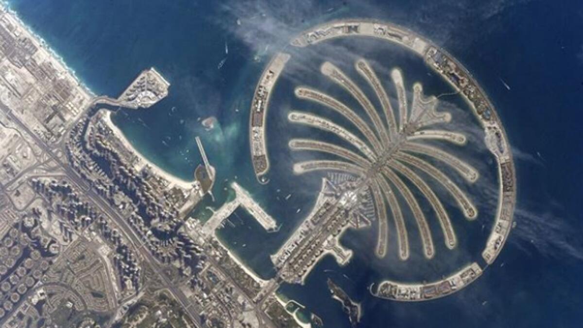 Dubais Palm Jumeirah looks stunning from space