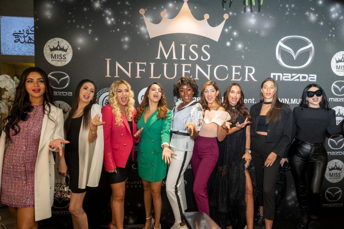 Miss Influencer contestants. Photos: Shihab