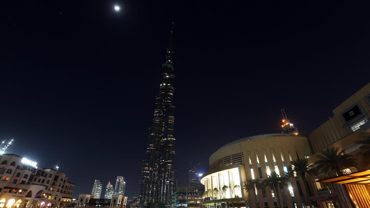 Burj Khalifa and The Dubai Mall turned off its lights to mark Earth Hour.- Photo by Dhes Handumon/Khaleej Times 