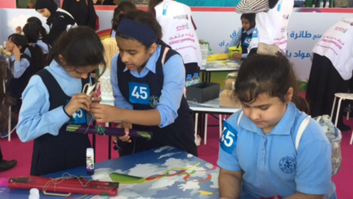 Children get close and personal with science in Abu Dhabi