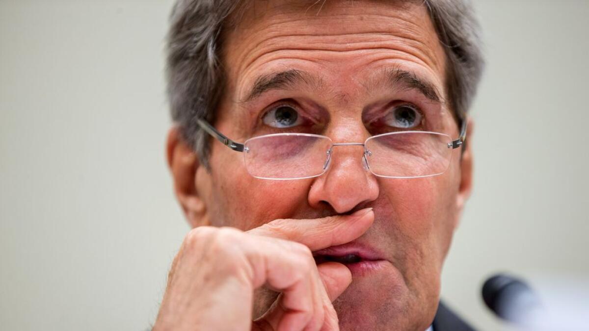 Kerry in Qatar to ease Arab concerns about Iran nuke deal 