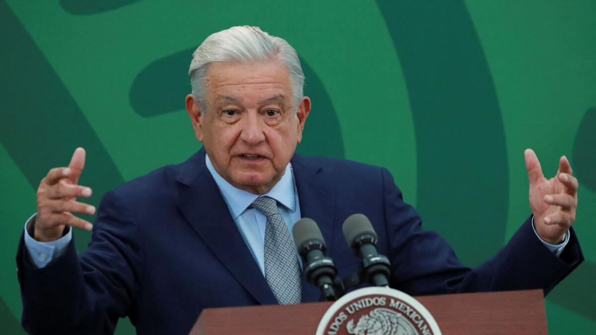 Mexico's President Andres Manuel Lopez Obrador. -- Reuters file