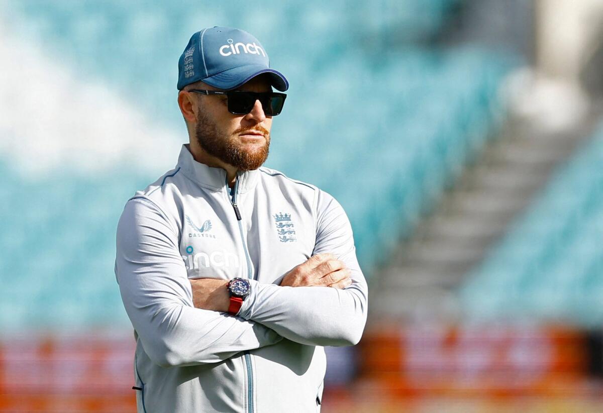 England Test team coach Brendon McCullum. — Reuters
