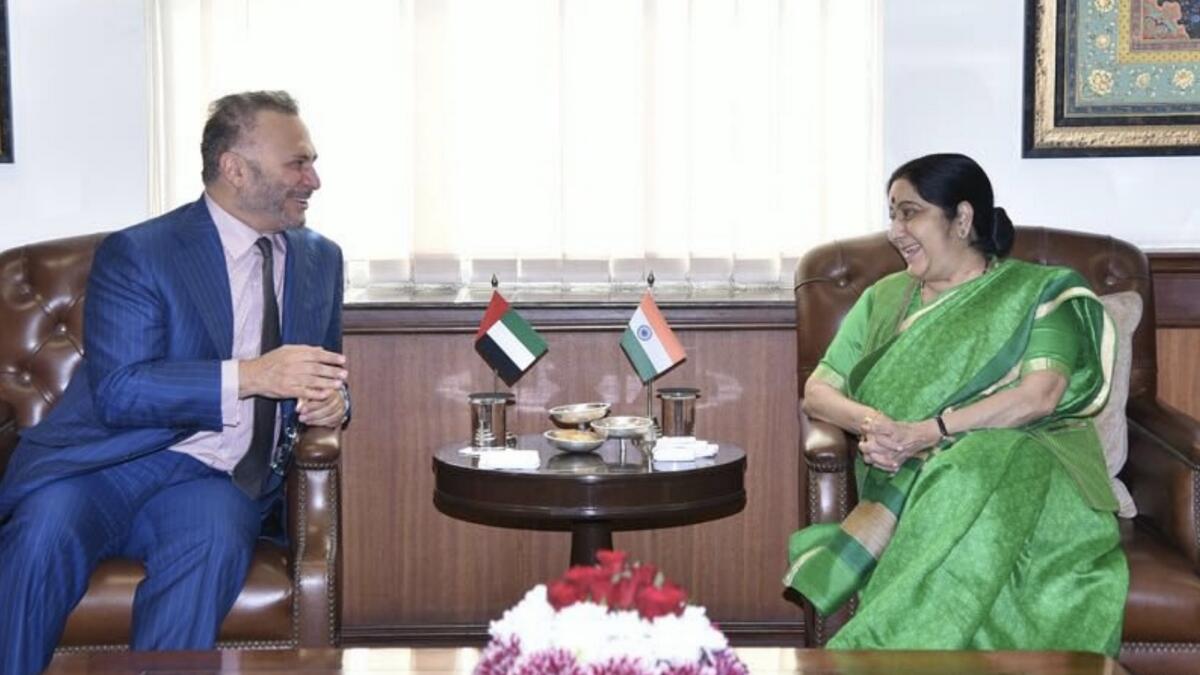 UAE Minister meets Sushma Swaraj, discusses bilateral issues
