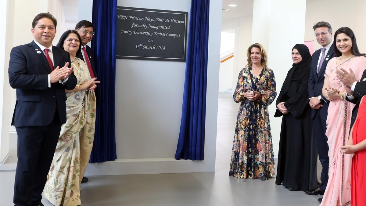 Princess Haya opens new campus of Amity University in Dubai