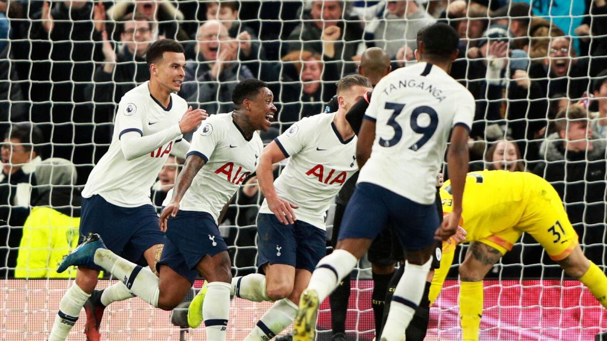 Tottenham are just a point behind early pace setters Leicester, but only three points separate the top six. — AP