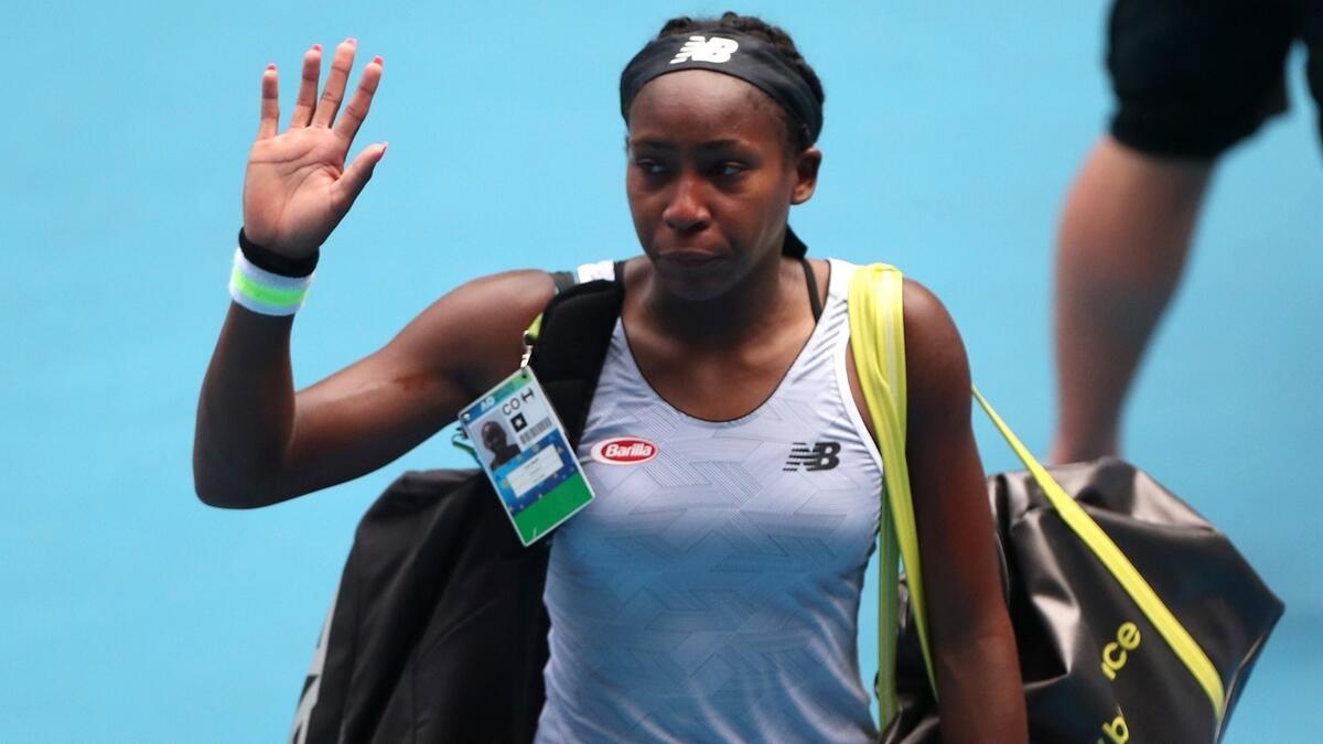 Couldnt write this: Gauff makes exit