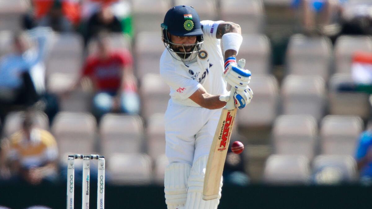 India's captain Virat Kohli bats during the sixth day of the World Test Championship final against New Zealand. — AP