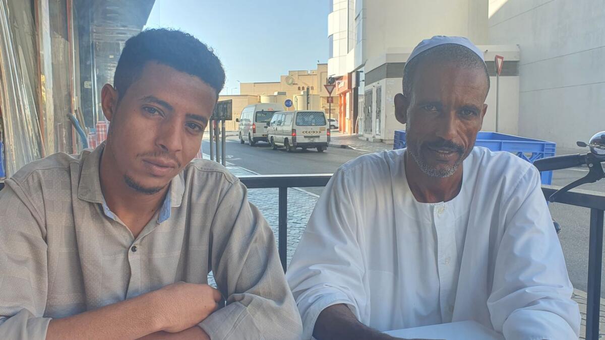 Samani and Abdul Rahman, two of the tenants of the building in Al Ras. — Supplied photo