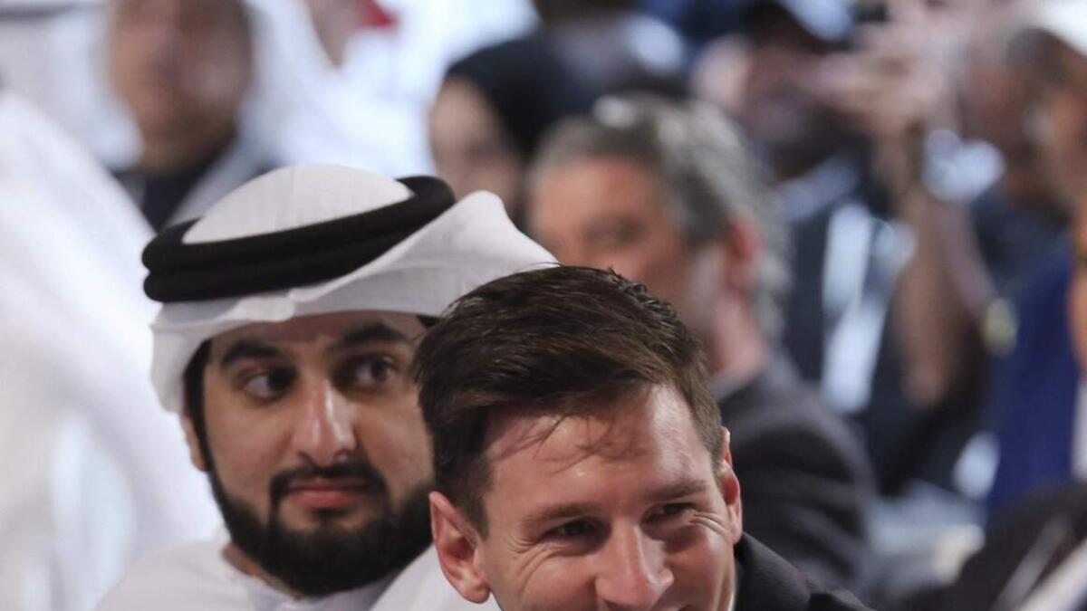 Barcelona ace Messi scoops award in Dubai