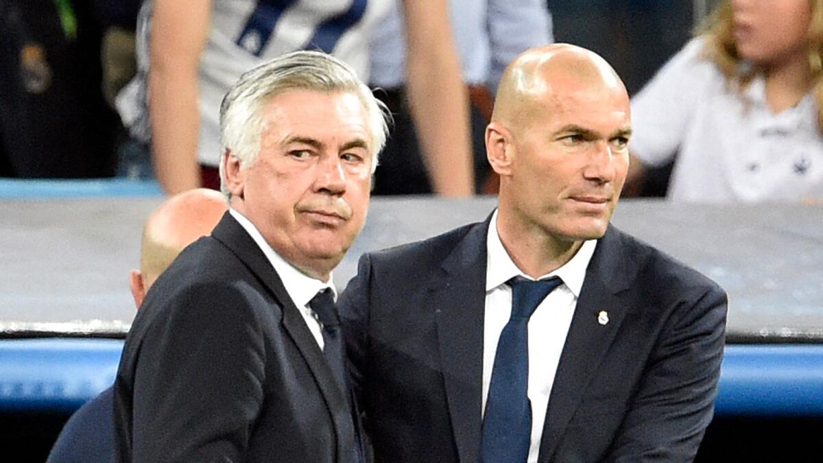 Carlo Ancelotti will replace Zinedine Zidane at Real Madrid. (AFP)