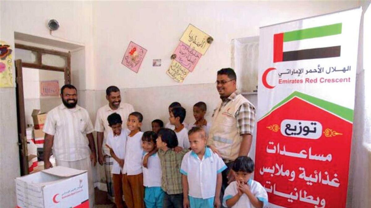 The UAE’s help has brought smiles to several underprivileged children like these in Somalia. 